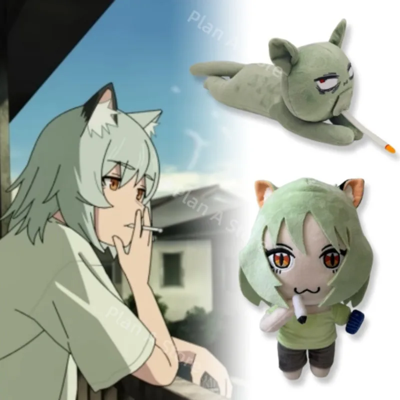 Peluche de Anime YaniNeko , Peluche de Gato Chainsmoker, Peluche Suave de D