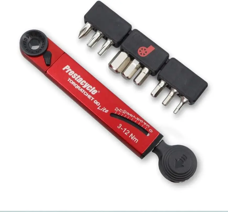 

Портативный динамометрический ключ 3-12 Нм и многофункциональный инструмент с трещоткой и 9 битами для ремонта велосипедов, компактный, 124 мм, 46 г