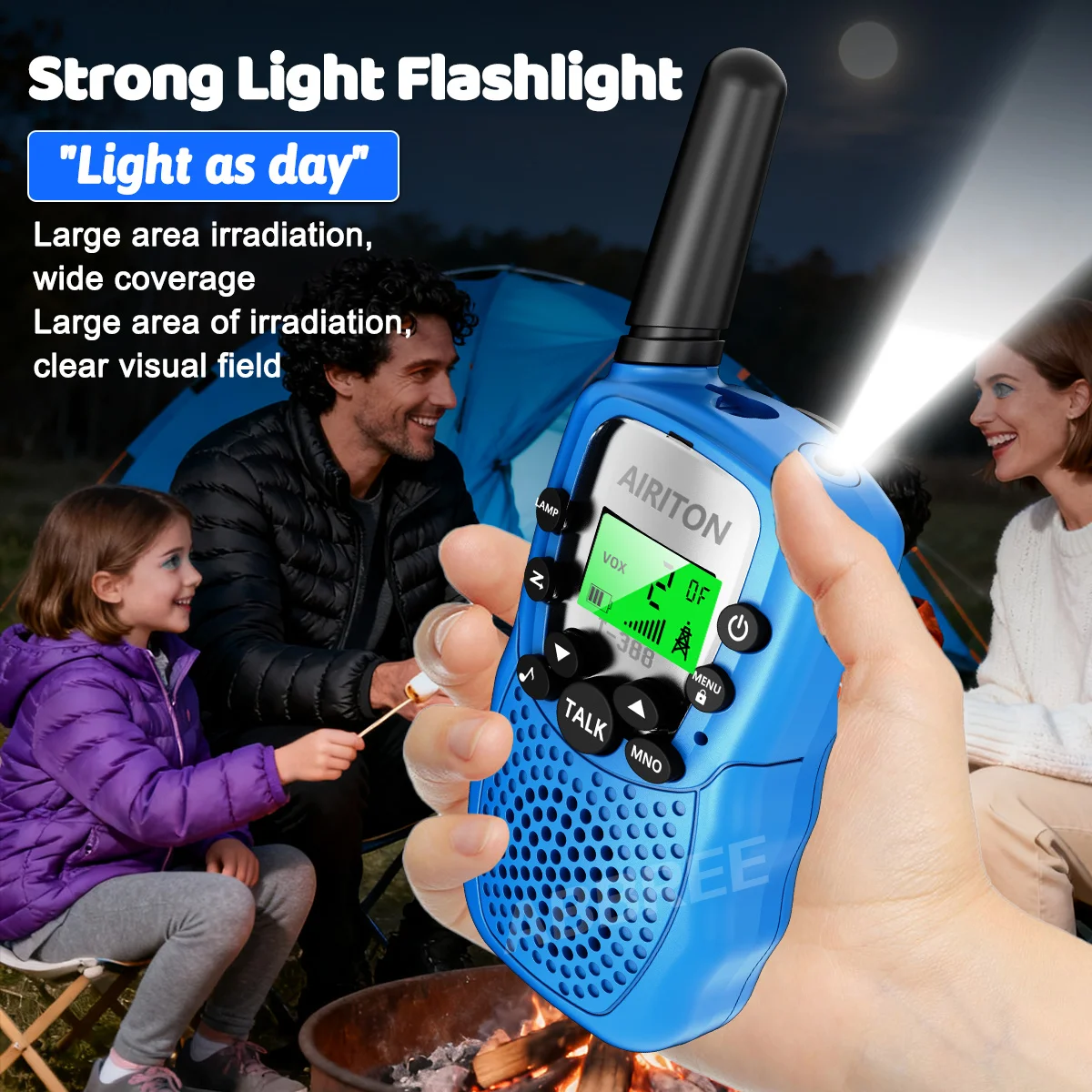 2개 에어리톤 T388 미니 무전기 어린이 장난감 선물 키즈 FRS PMR 장거리 VOX 핸드헬드 양방향 무전기 남아 여아용