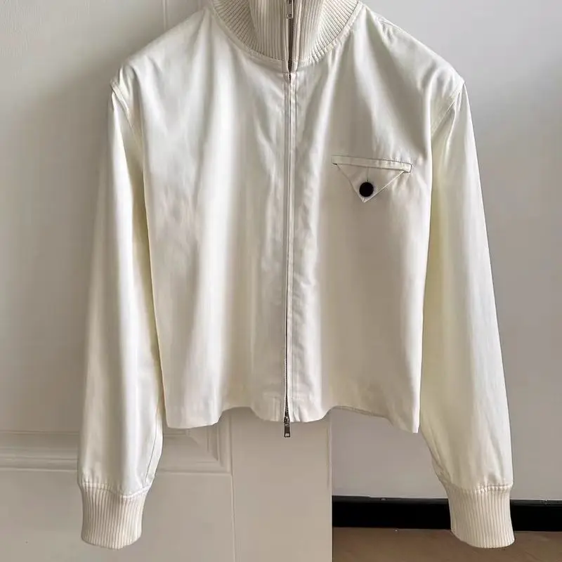 خريف جديد أزياء المرأة عارضة تنوعا فضفاض التخسيس سترة قصيرة أنيقة بأكمام طويلة للنساء #5