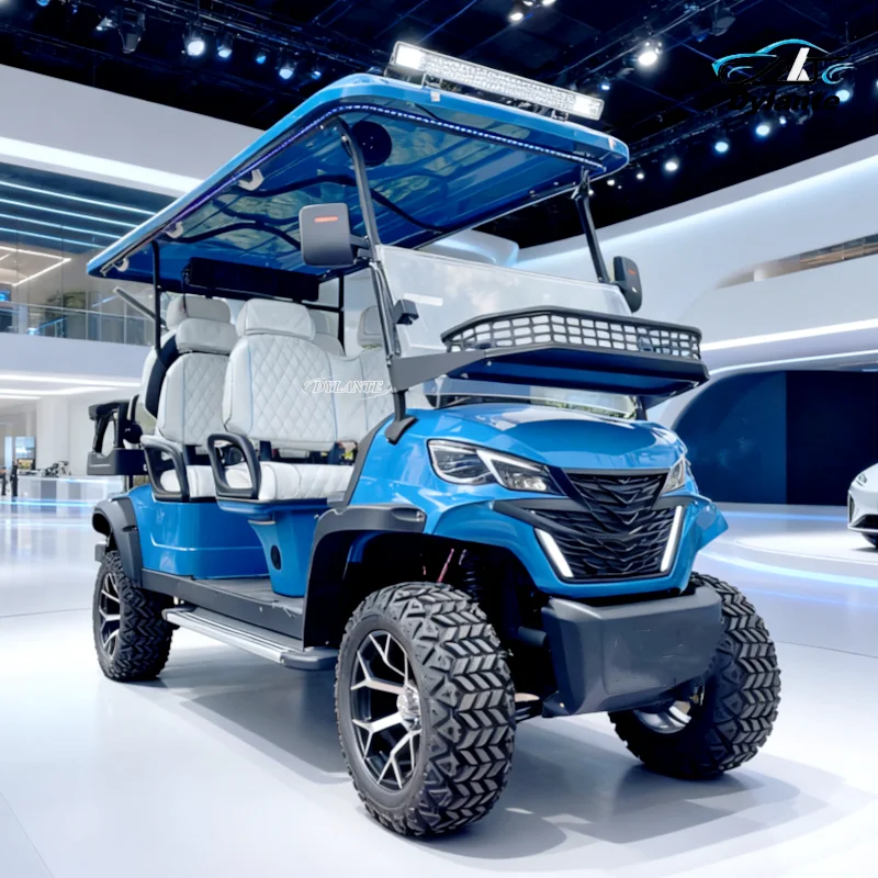 Fotografia 4: Novo Carrinho de Golfe Elétrico 2026 para 6 Passageiros com Bateria de Lítio Prática, Off-Road, 60V/72V, para Caça ao Ar Livre
