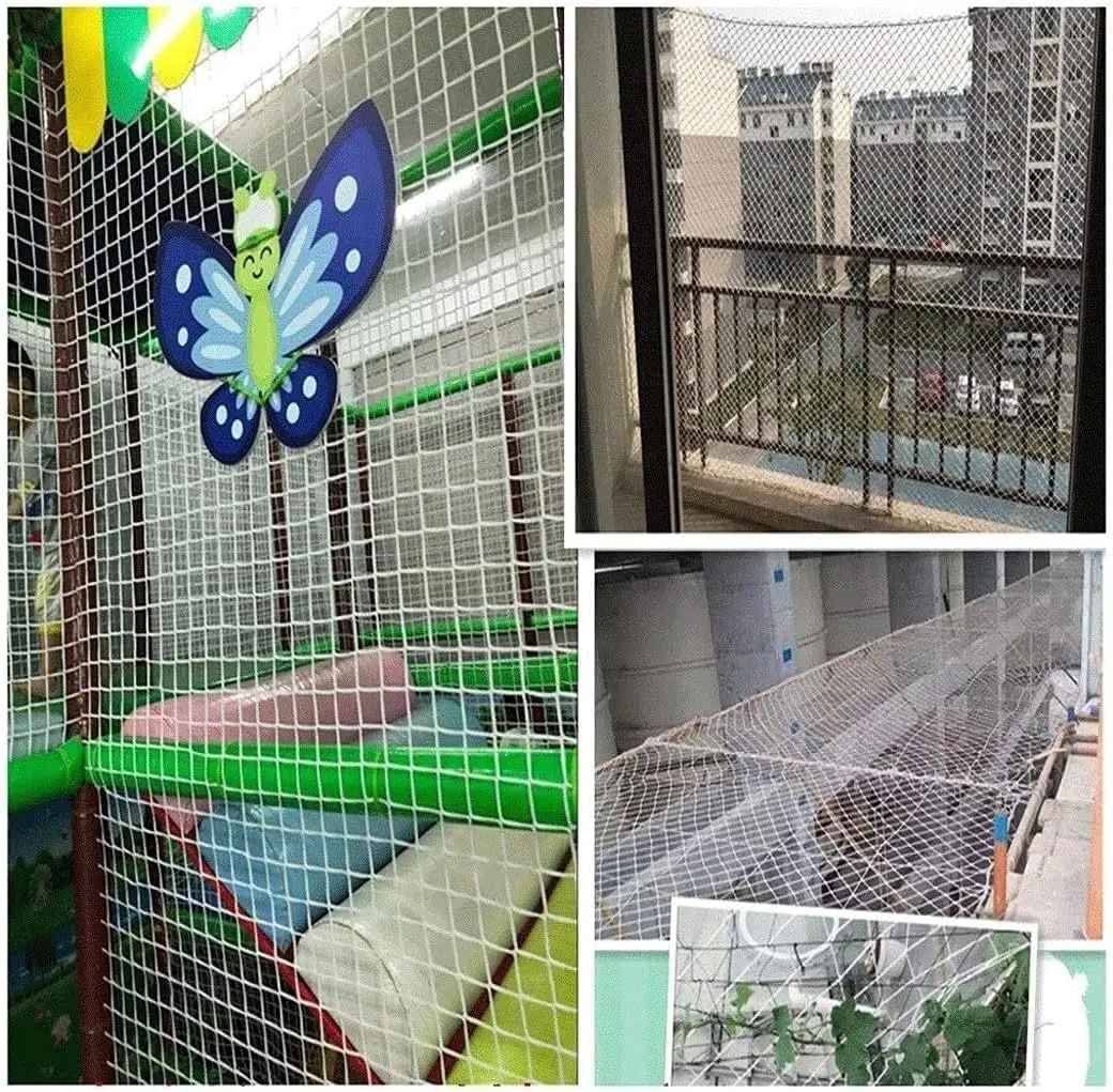 Heavy Duty Nylon Railing Stairs Netting Children Safety Net Building Anti-Falling Safety Net Balcony Security Guard for Kids Pet - Image 5