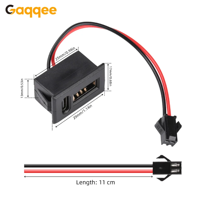 Новый-двухпортовый-usb-разъем-гнездо-usb-c-для-зарядки-прямое-подключение-для-пайки-проводов-dc-30В-15А-модель-2026-года