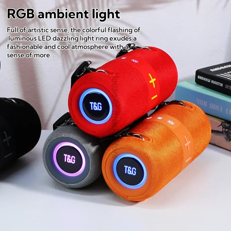 2024 Hot Selling TG672 High-powered 3600mAh Outdoor Portable Waterproof Subwoofer RGB Lamp BT5.3 Wireless Speakers Loudspeaker