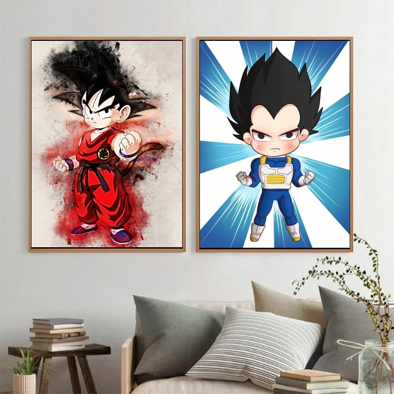 Dragon Ball Anime Poster Son Goku Cartoon Foto Canvas Afdrukken Home Decor Schilderen Wall Art Foto Hoge Kwaliteit Vakantie Cadeau