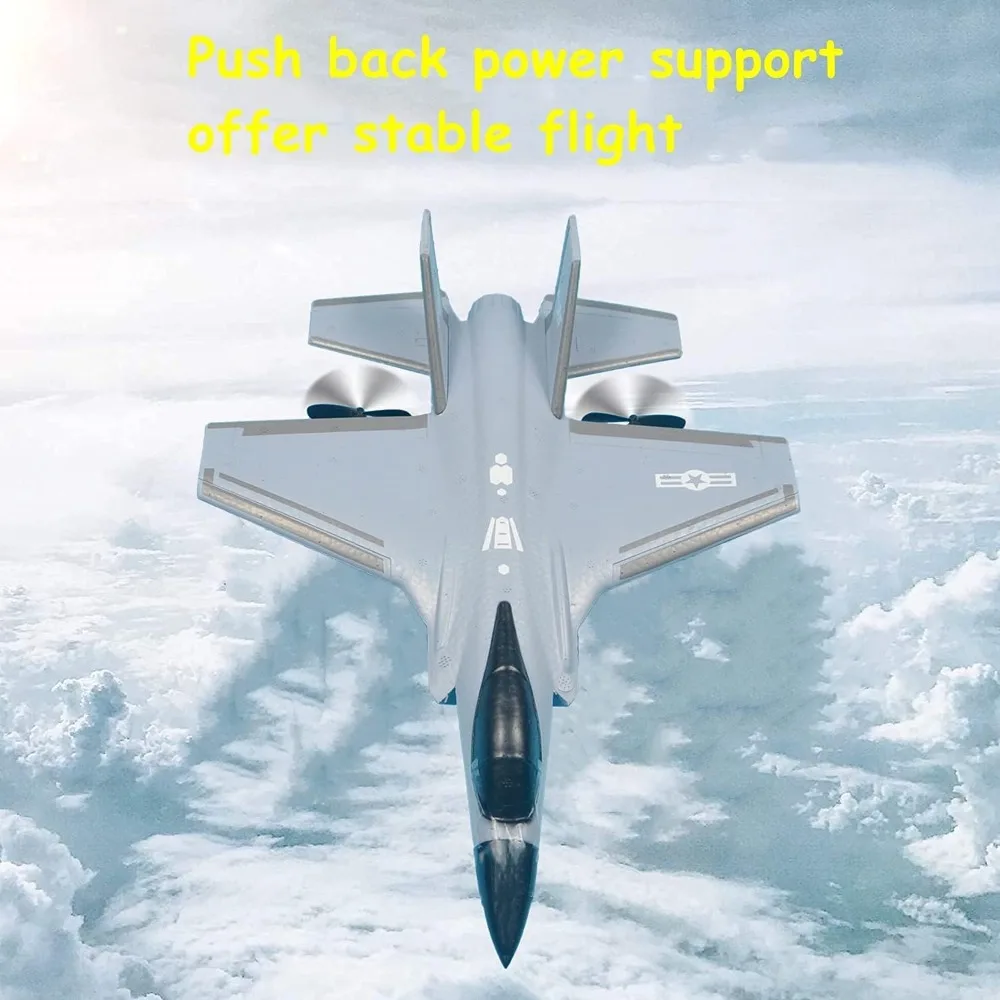 Aereo RC a 2 canali Ready-to-Fly da 2,4 GHz con giroscopio a 6 assi per un volo facile, ideale per bambini e ragazzi