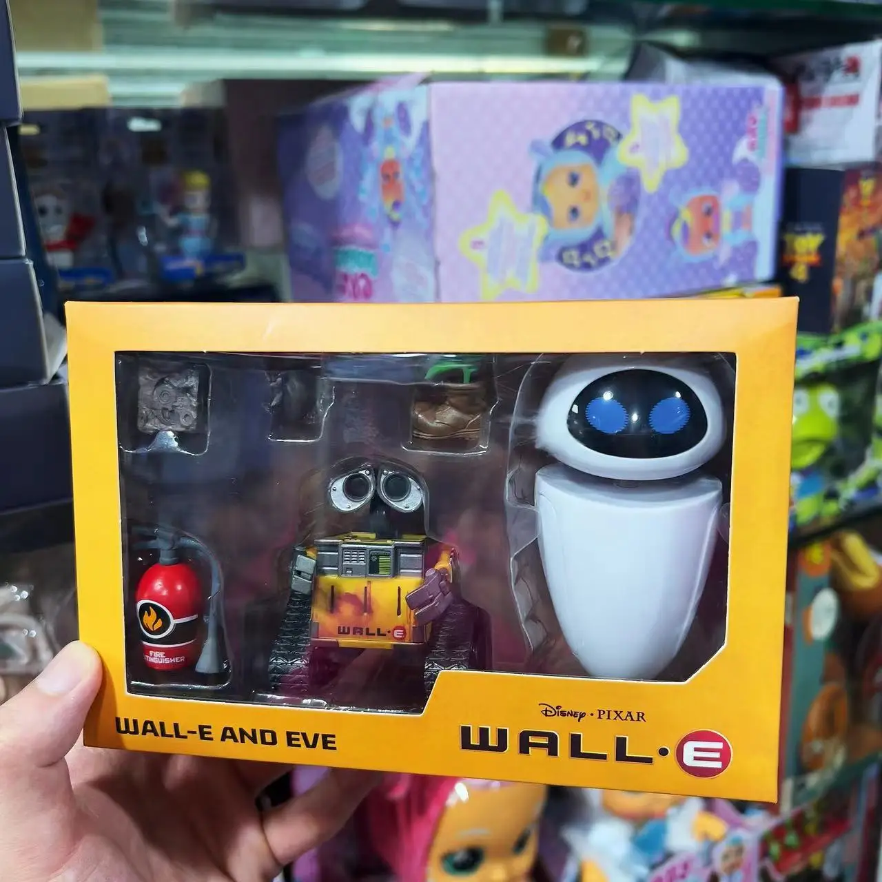 7CM Disney Original Thinkway Toys WALL E Robot EVE Action Figure