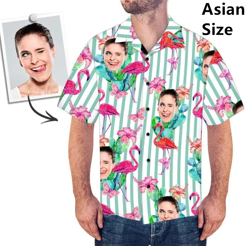 

Настраиваемые рубашки на пуговицах с фотографией Мужчины Женщины Гавайская рубашка с коротким рукавом Лучший подарок на день рождения Рубашка для пляжной вечеринки Дизайнерские топы