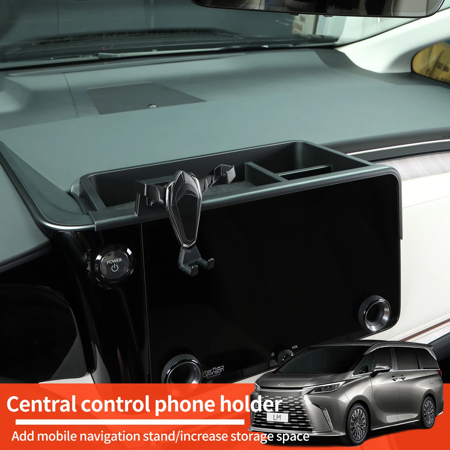 

For 2023-2026 Lexus LM350h LM500h phone holder Interior modification accessories modified decoration
