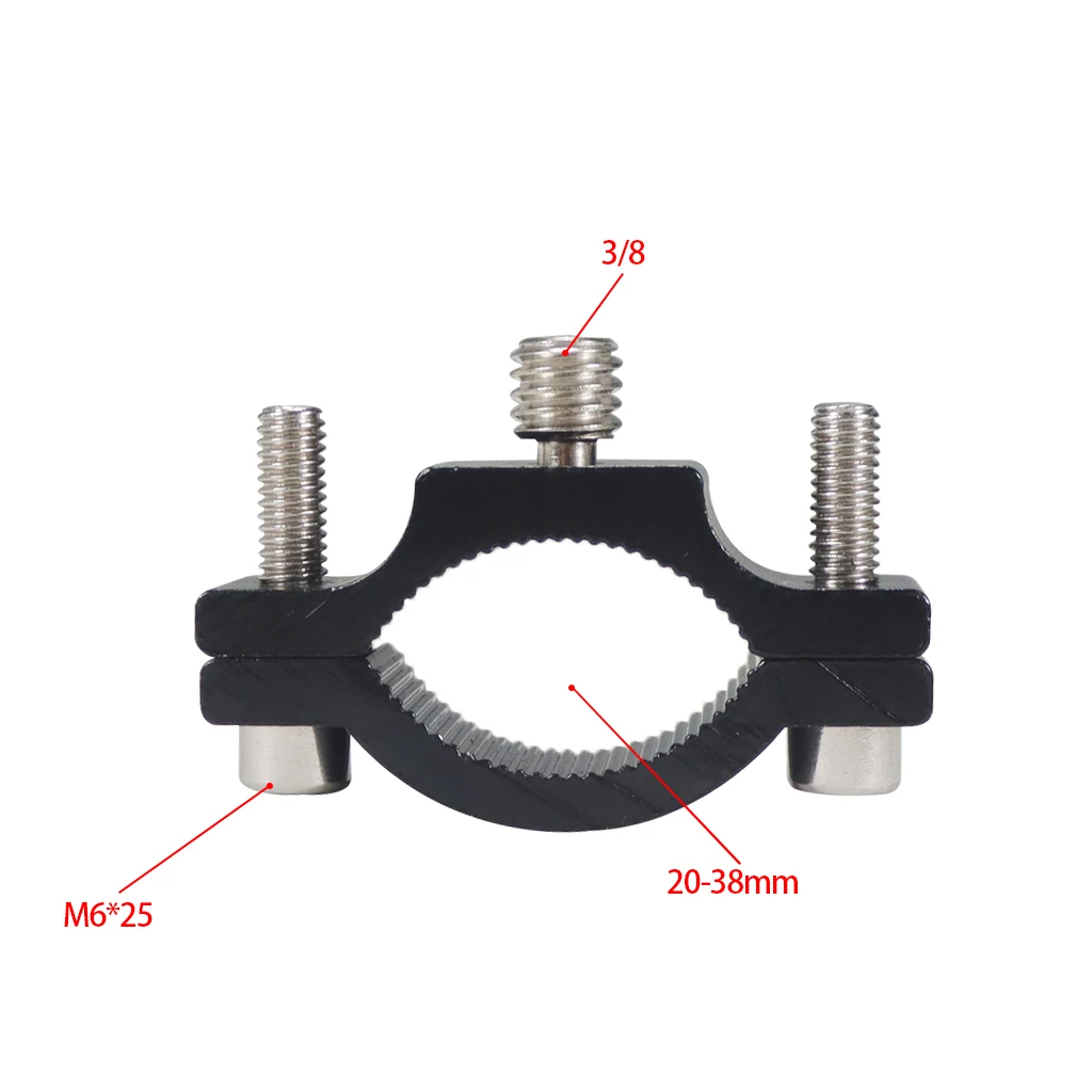 Fahrrad Motorrad Scheinwerfer Scheinwerfer Halterung Lenker Feste Klemme Halterung Clip M5/M6 Schraube Front Licht Feste Werkzeug – Detail 1