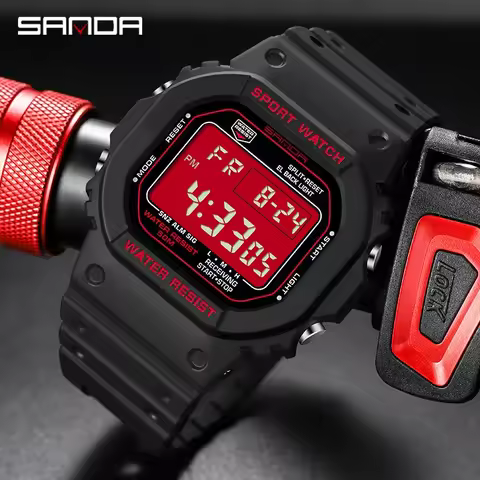 SANDA Fashion Top Brand G Style Digital Watch Men Luxury Waterproof Military Sports Alarm Stopwatch Clock Male Relogio Masculino