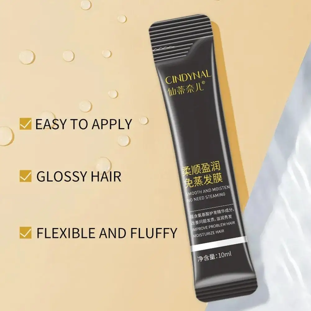 10ml Keratin Magical Straightening Hair Mask 5 Seconds Repairs Damage Hair Frizzy Treatm Soft Smooth Care Nutrition Restore