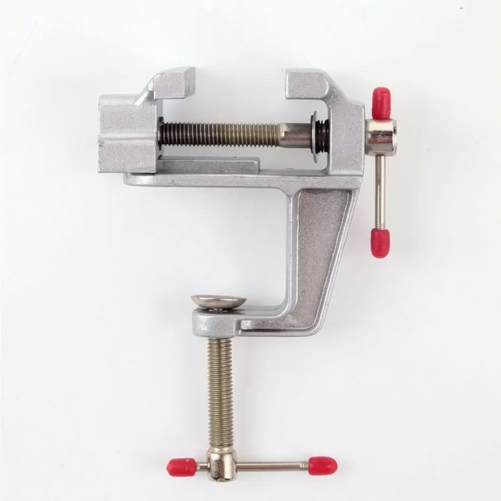 Mini Bench Vise Portable Work Table Clamp Woodworking Hand Tools Small Metal Holding Vice Durable Carbon Steel Fixture Accessory