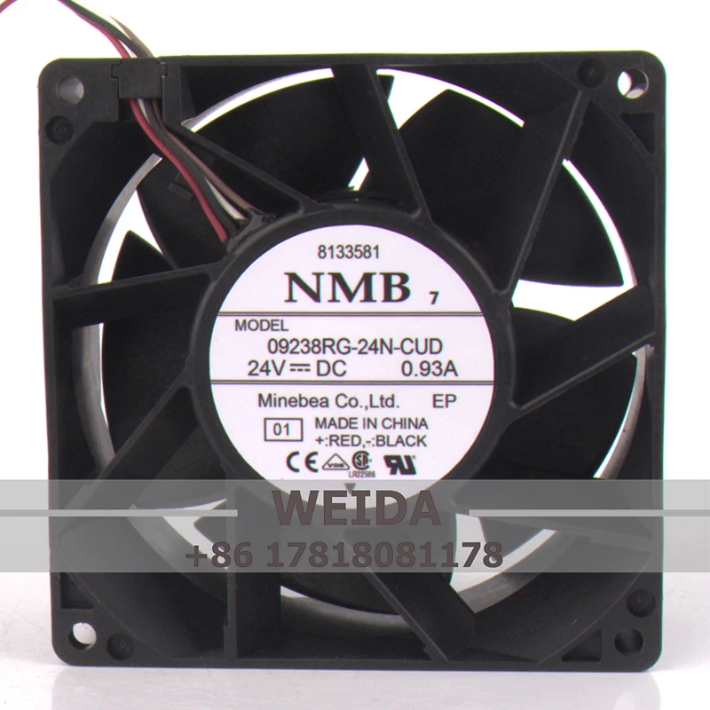 

09238RG-24N-CUD Cooling Fan for NMB 12V 48V DC24V 0.93a EC AC 90X90X38MM 9CM 9038 9CM Frequency Converter Axial Flow Ventilation