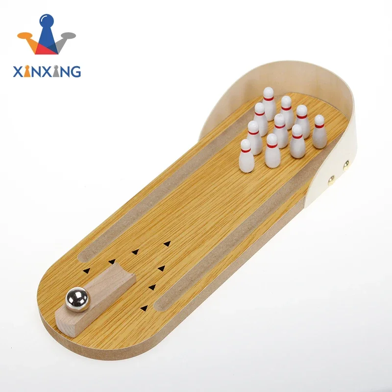 Desktop Mini Bowling Game Set with Mini Pins And Bowling Ball