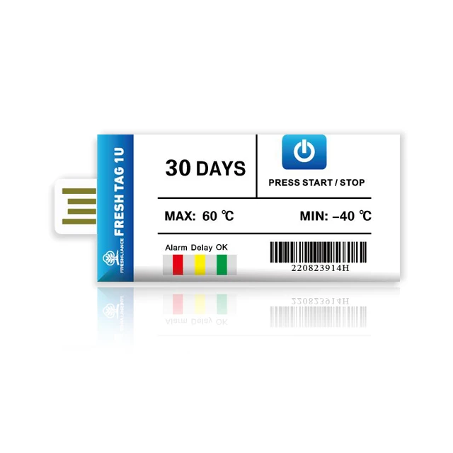 3PCS Registrador de dados de uso único Transporte PDF Registrador de dados de temperatura USB
