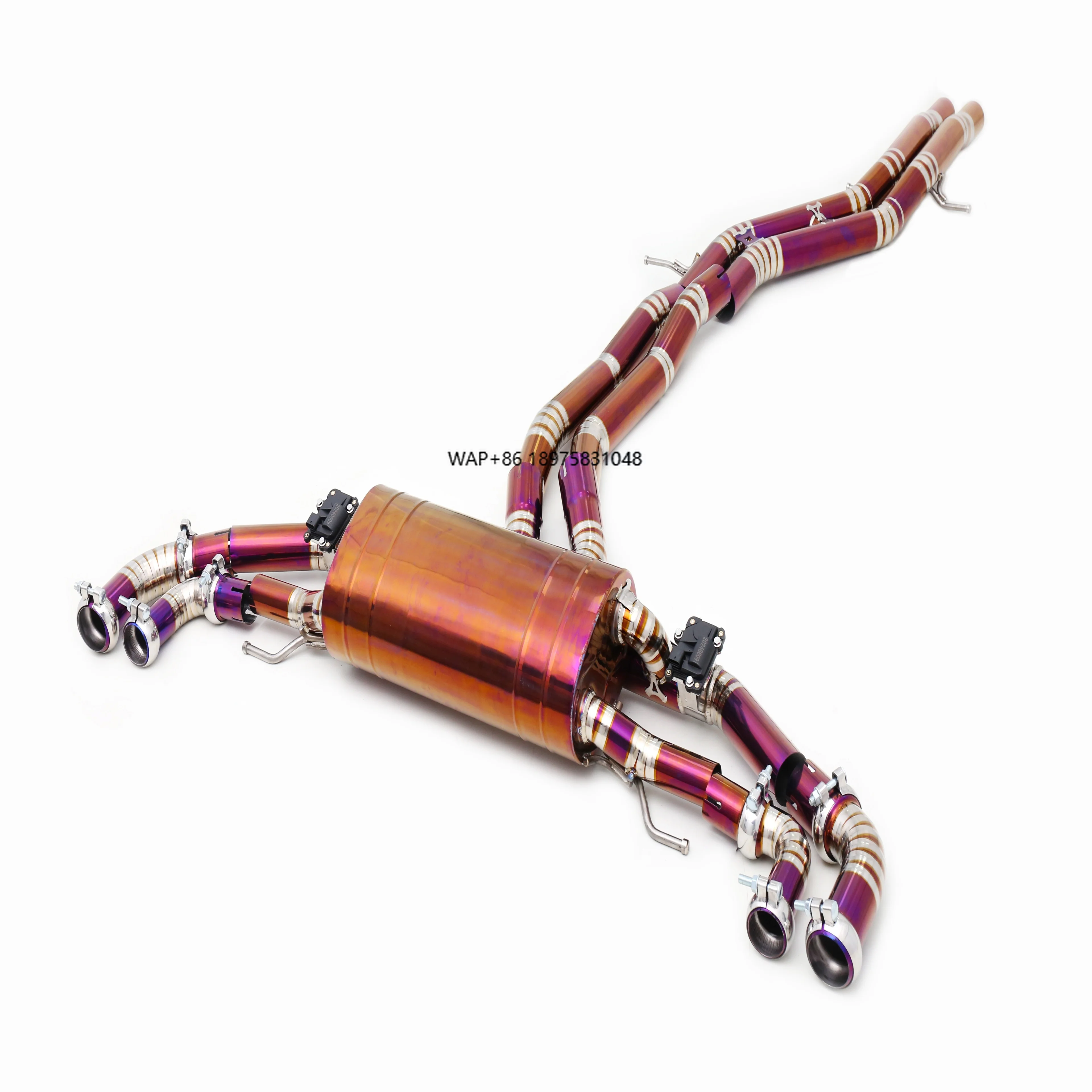 Custom 304 Stainless Steel/Titanium Valved Exhaust System Designed Specifically for  6.0T W12
