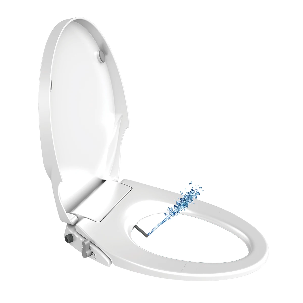 Modern toilet accessories, slow closing, quick release, self-cleaning, antibacterial, non-electric, eco-friendly, white chrome