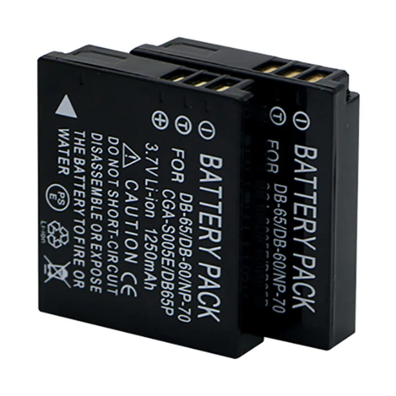 Pacco batteria + caricabatterie per Panasonic CGA-S005, CGA-S005A, CGA-S005E, DMW-BCC12, DMW-BCC12PP ricaricabile agli ioni di litio