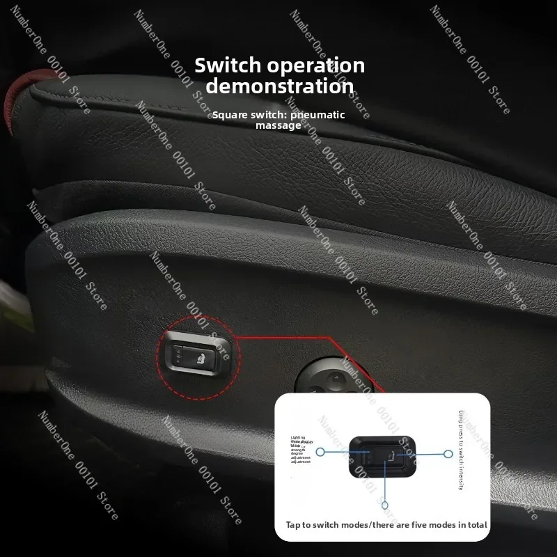 12V 8-Point TPU Silent Airbag Car Seat Massage System, Seat Modification Kit for Auto Interior Upgrade
