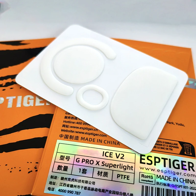 New Esports Tiger Gaming ICE Version Mouse Feet Mouse Skate for Logitech G Pro X Superlight / GPW G PRO Wireless/ G Pro X 2/DEX