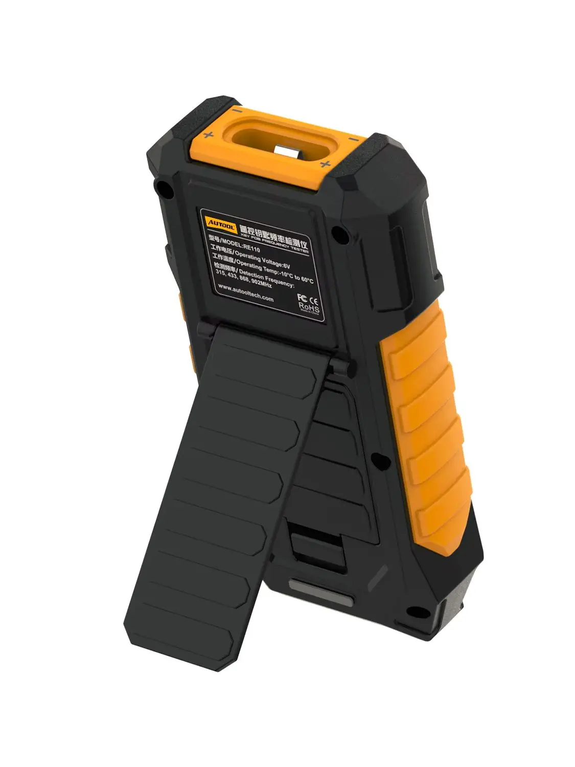 AUTOOL RE110 Frequenztester Autoschlüssel-Fernbedienungsdetektor 315,433,868,902MHz RF IR Tür-TV-Steuerungs-Inspektionswerkzeug CR2032