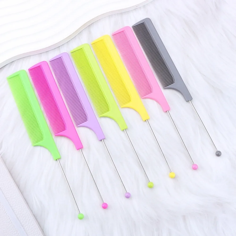New Colorful Hair Tail Combs Versatile Black Hair Cutting Combs Anti-Static Fine Tooth Comb for Barber Shop