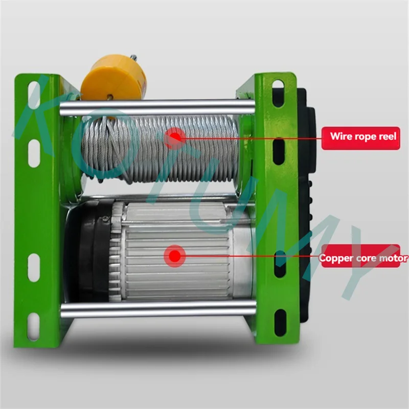 Маленькие подъемные инструменты Лебедка в немецком стиле 1-30 м Электрический быстрый сверхмощный подъемный кран 200-400 кг Электрический подъемник