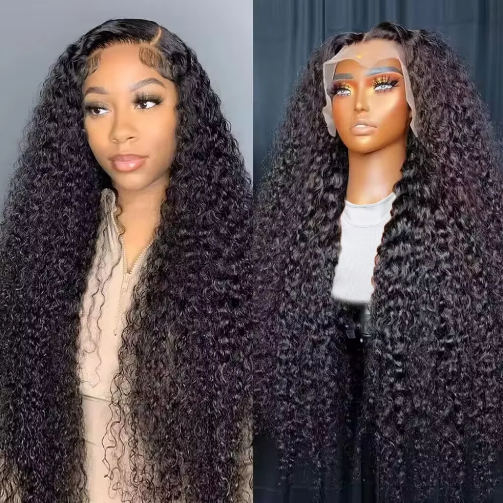 

Hd 13x6 Lace Wig Human Hair Curly Wig For Women 40 Inch Brazilian Pre Plucked 13x4 Deep Wave Water Wave Lace Frontal Wigs