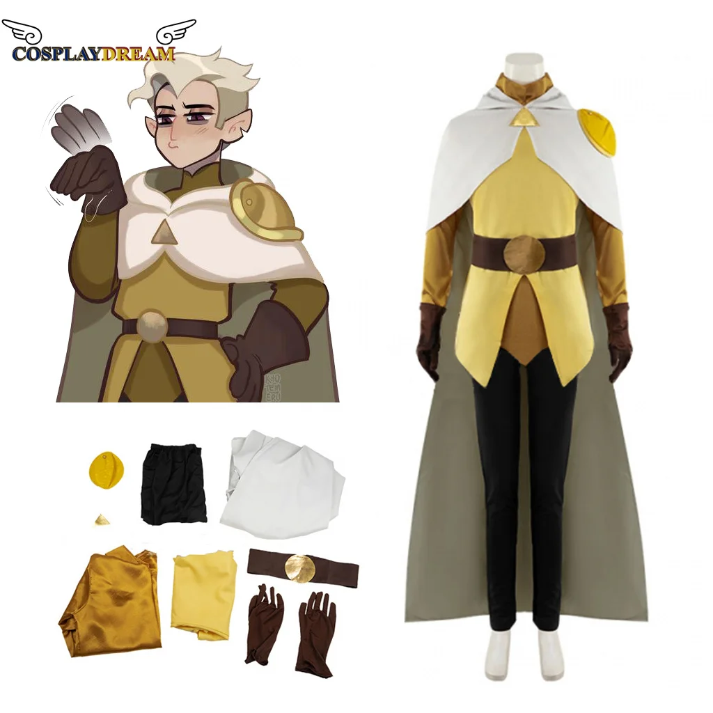 

(In Stock) Men's Luz Hunter Cosplay Costume Owl Cosplay House TOH Hunter Top Pants Cape Full Halloween Luz Hunter Costume