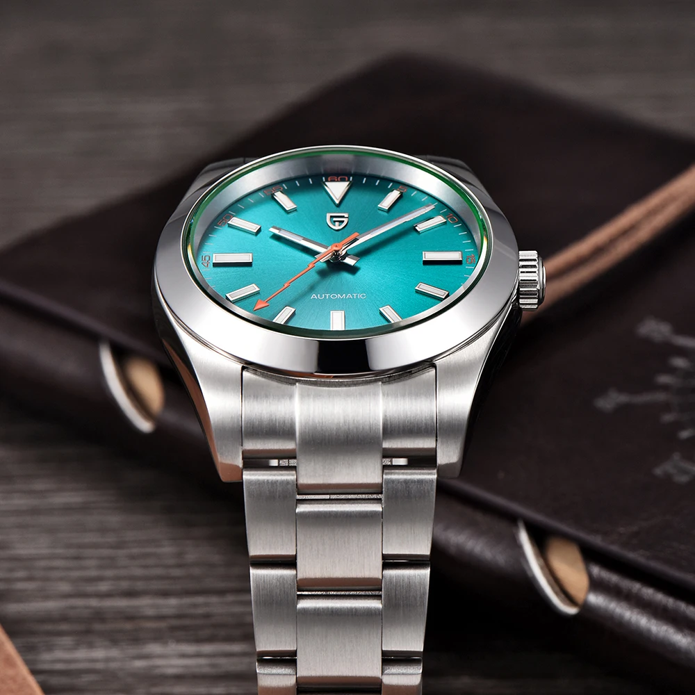 PAGANI DESIGN 2025 neue Herrenuhr, luxuriöse mechanische Herrenuhr, Saphirglas, leuchtend, 100 Meter wasserdicht, Edelstahl