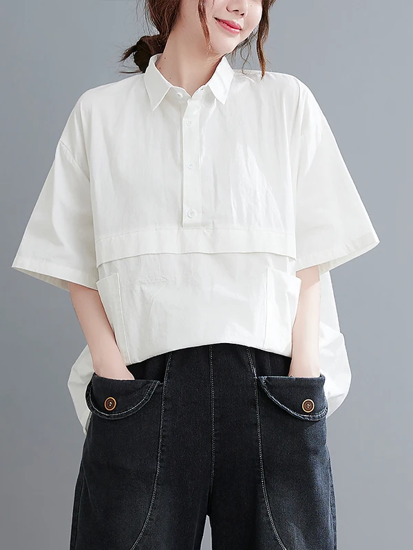 Effetto dimagrante ort Sve Casual irt per donne taglie forti Estate 2025 Nuovo Sle Loose Fit Faionable Copertura della pancia Wome...