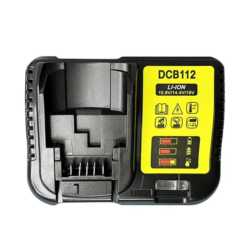 

Lithium Battery Charger For Dewalt 10.8V 12V 14.4V 18V 20V DCB206 DCB205 DCB204 DCB203 DCB120 DCB105 EU Plug