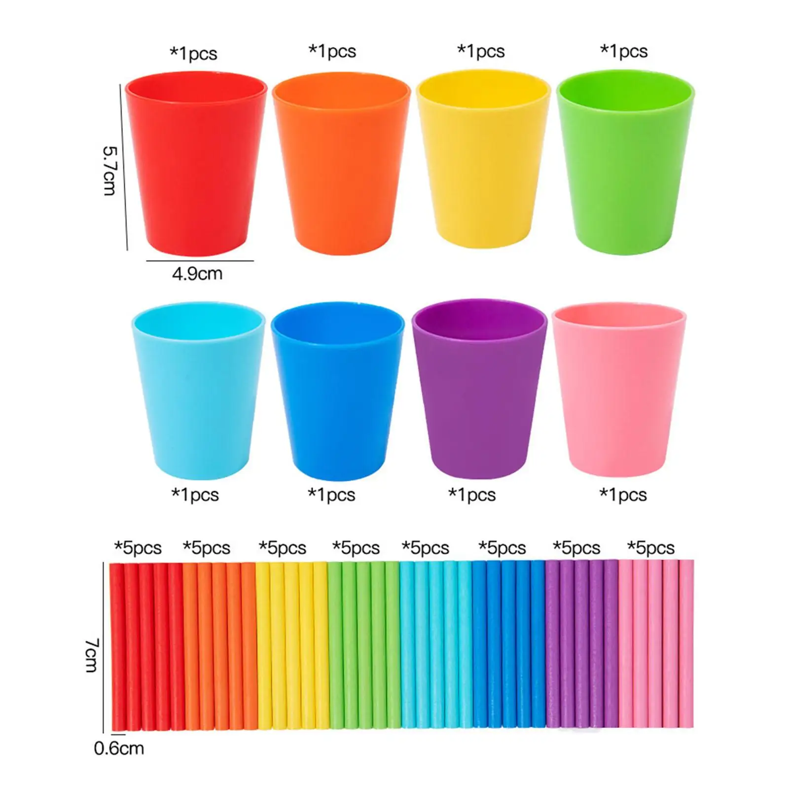 Jogo de classificação de cores Ferramenta de iluminação para educação infantil Perception de cores sensorial