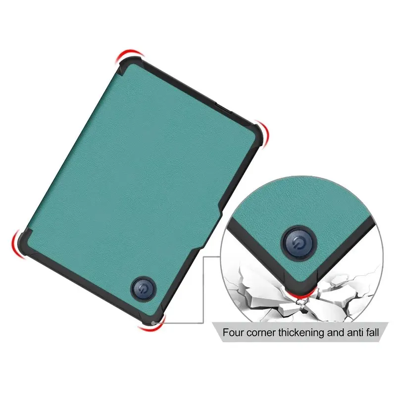 Etui na Kobo Clara BW/Colour/2E + Folia Ochronna na Ekran 6 Cali Miękkie Magnetyczne Etui z PU Skóry z Funkcją Automatycznego Wybudzania/Snu N365 N367 N506 — zdjęcie produktu 3