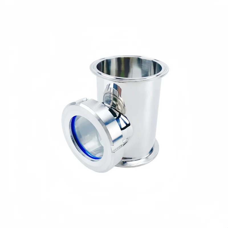 4(102mm)OD119mm Tri-Clamp Sight Glass Union Tee,Distillation Lens Column For HomeBrewing Stainless Steel 304