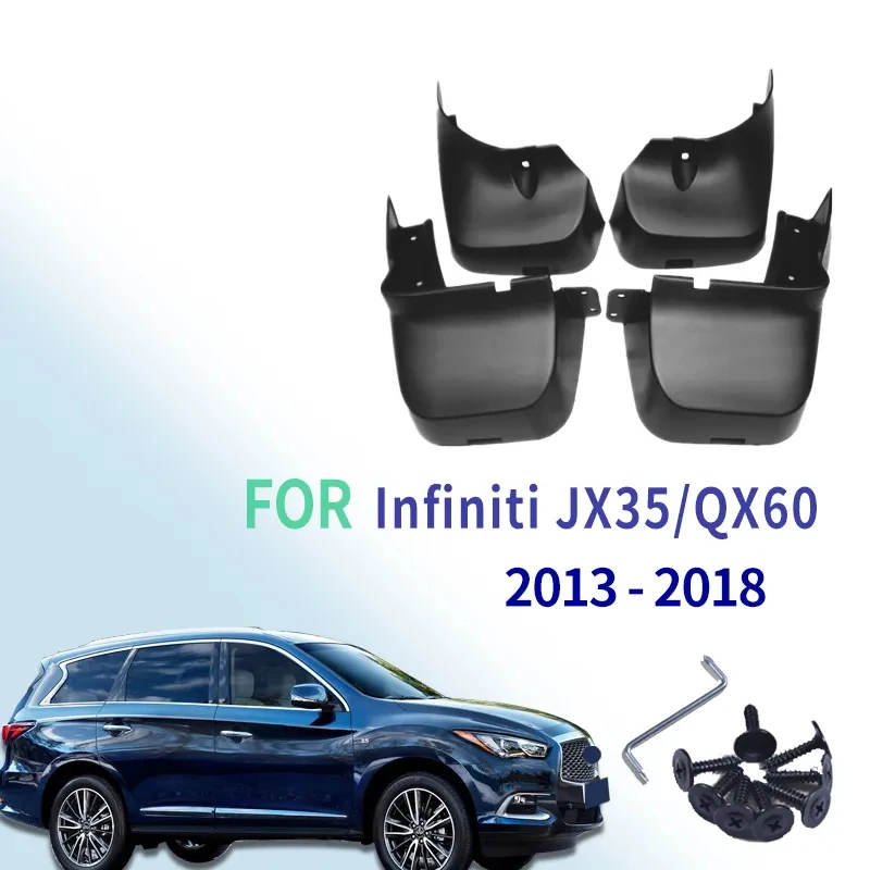 

4 шт., брызговики для Infiniti JX35 QX60 2018-2022