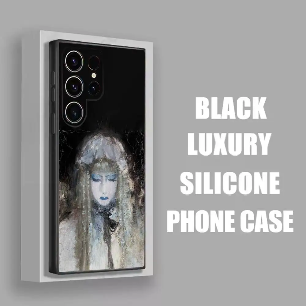 حافظة هاتف Mana Gackt M-Malice M-Mizer لهاتف سامسونج S22، S24، S20، S25، S23، S30، S21، Ultra، Plus، 5G، Fe، Lite غطاء أسود