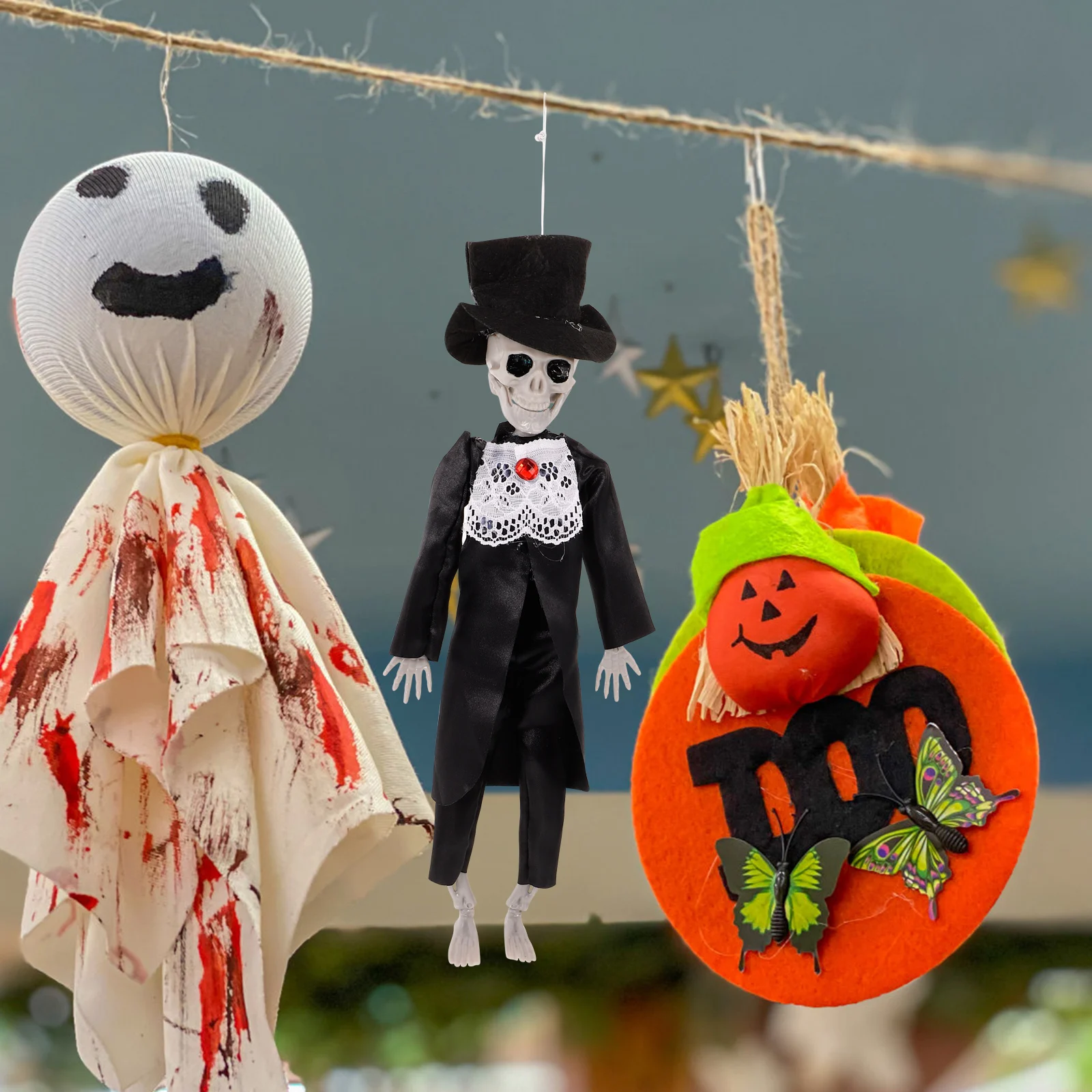

Bride Decor Figurine Halloween Party Decoration Home Statue Craft Halloween Hanging Indoor Display