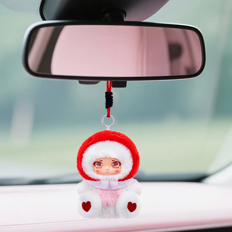 Cute Mushroom Doll Plush Toy Keychain Girl Backpack Animal Pendant Boy Car Cartoon Decorative Pendant Christmas Birthday Gift