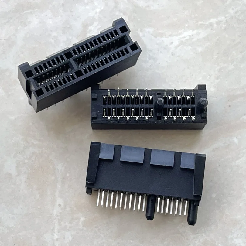 10PCS PCIe x1 Card Edge Connector, PCIe - 36P Vertical DIP Through - Hole Graphics Card Slot Connector Socket/Receptacle