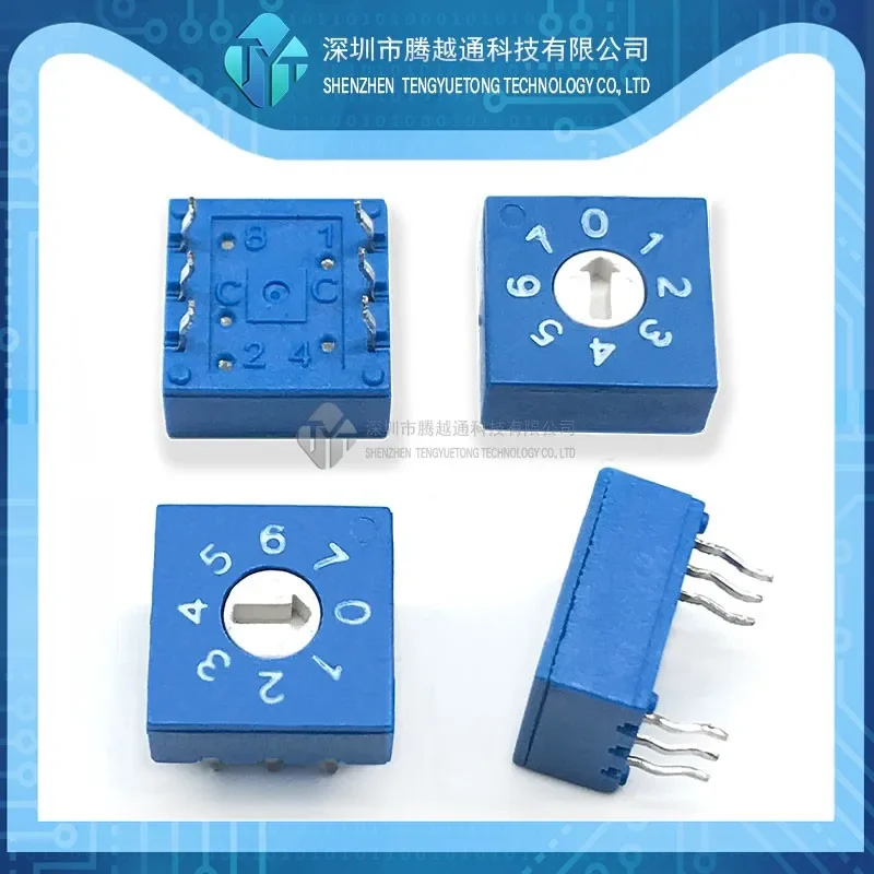 5PCS/lot 0-7 Rotary Encoding Switch DIP Switch 8-bit PCB Encoding Switch 8421C Positive Code 3:3