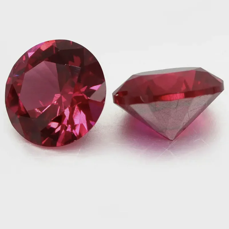 فضفاض الوردي الأحمر روبي 15.0 مللي متر 14.0ct قطع مستديرة اختبار موس صلابة الأحجار الكريمة لصنع المجوهرات/جهرة جمع لتقوم بها بنفسك الحجر
