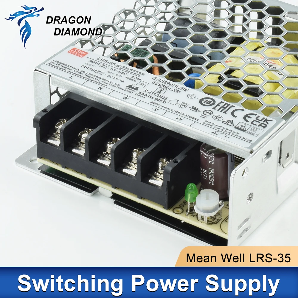 يعني حسنا LRS-35 سلسلة LRS-35 تحويل التيار الكهربائي 35W 5V 7A