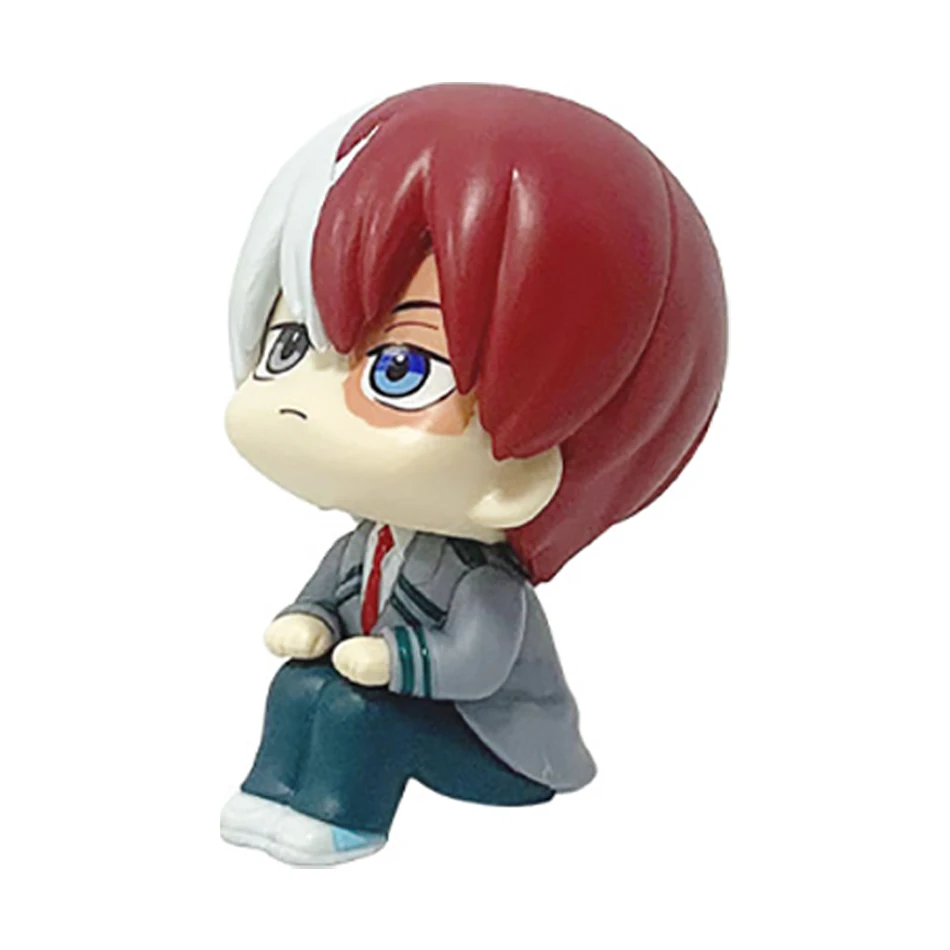 10cm My Hero Academia Cute Ver. Midoriya All Might Bakugou Shoto Ochaco Look Up Figurka Akcji PVC Boku no Hero Prezent Lalka Model