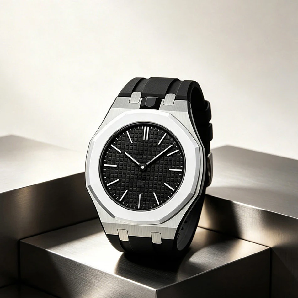 Stainless Steel Case Silicone Watch Band For Swatch X AP Royal POP Integrated Modification Strap Change To Wristwatch Accessory