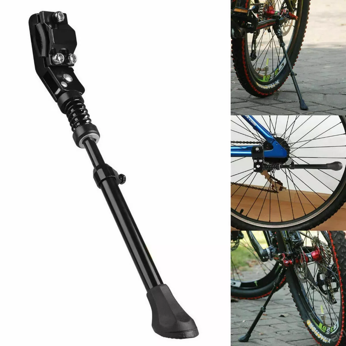 New Adjustable Bicycle Kickstand Mountain Bike MTB Aluminum Side Rear Kick Stand