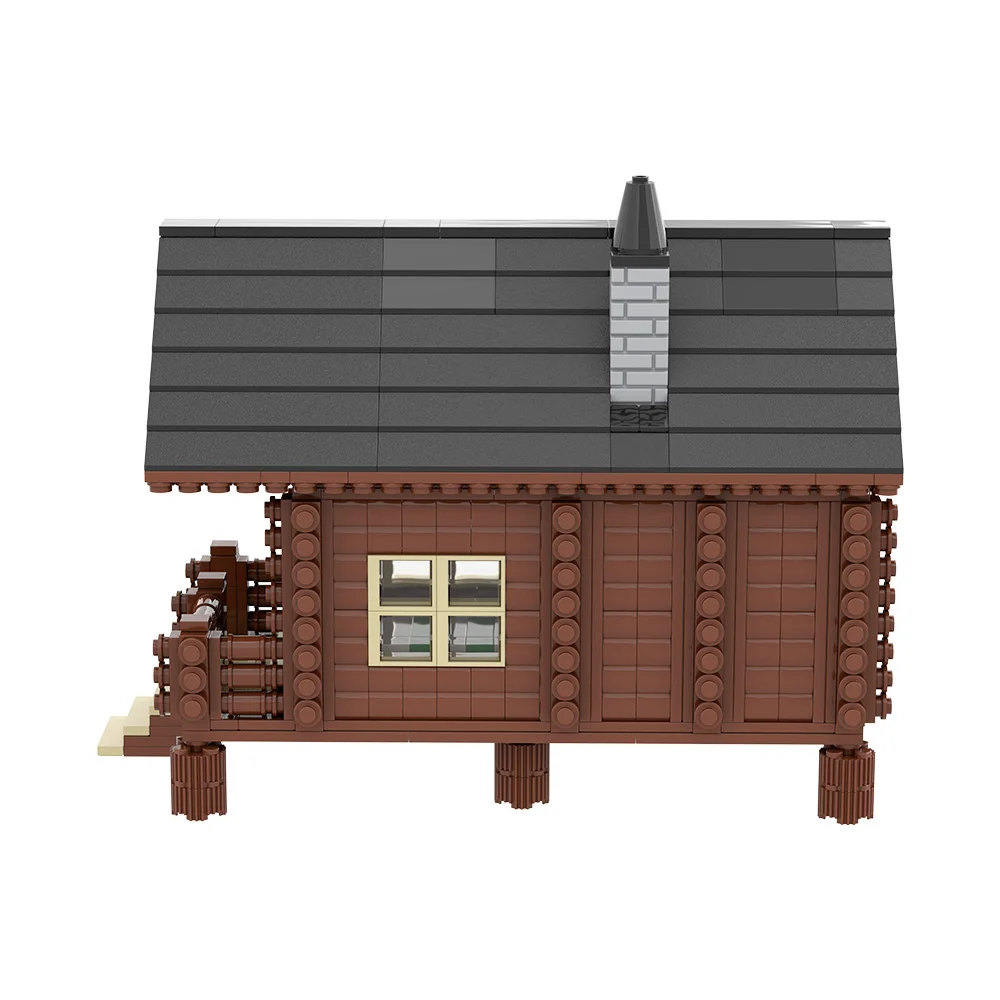 MOC Cabina de madera Juguetes de bloques de construcción Regalos