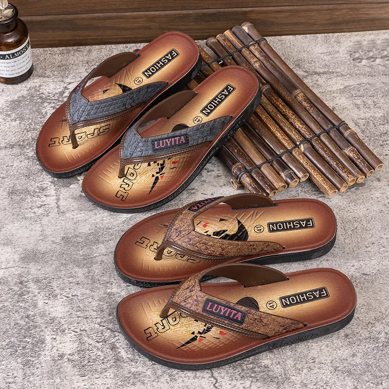 

Мужские летние сандалии, шлепанцы без шнуровки, дышащие уличные пляжные oes, материал из ПВХ, повседневные туфли на плоском каблуке, бренд JIFANPAUL