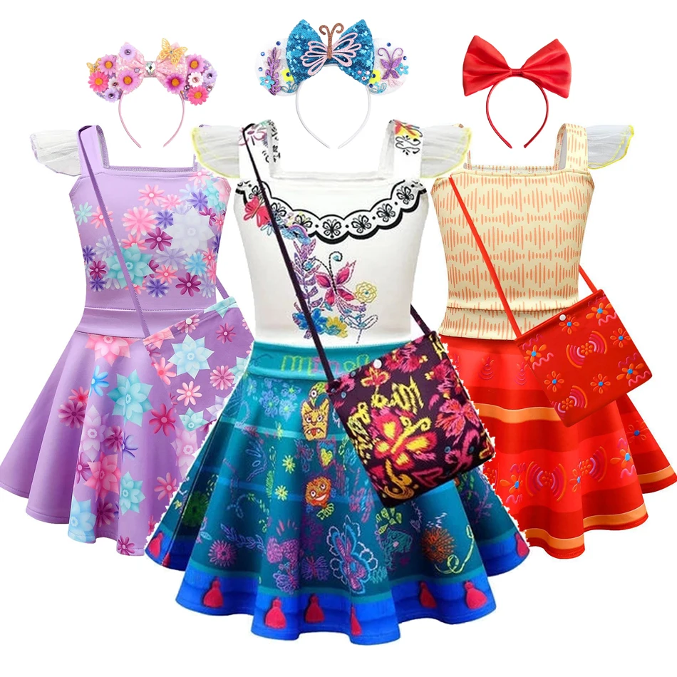 Robe d'été Mirabel Isabela pour filles, vêtements décontractés pour enfants, costume de princesse, robe éducative